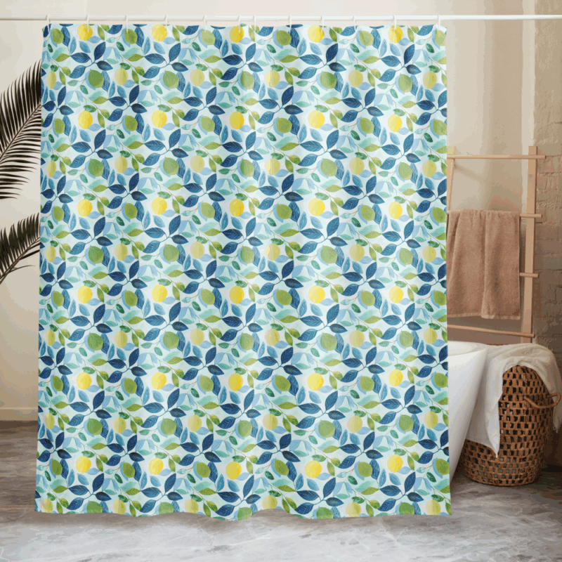 Front of Lemon Grove Bliss Shower Curtain