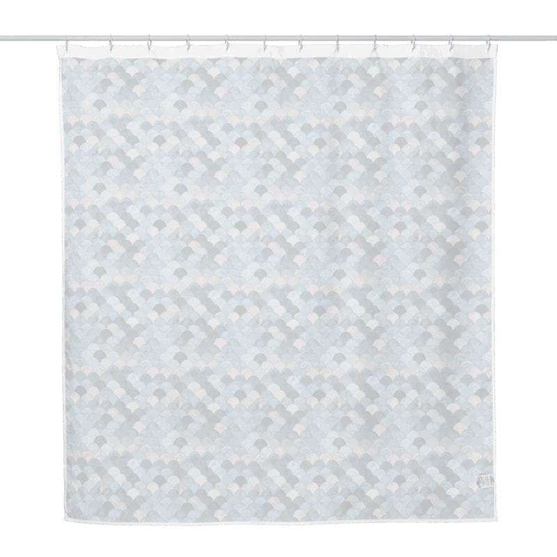 Back Oceanic Scales Shower Curtain