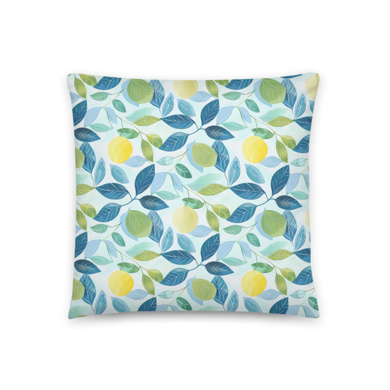 Front - Lemon Grove Bliss Botanical Accent Pillow - 18x18