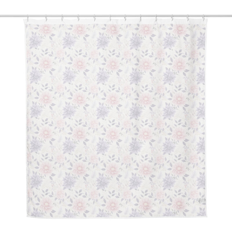Floral Bliss Shower Curtain - Back View