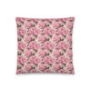 Blush Bloom Elegance Glam Accent Pillow - Front View