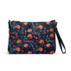 Midnight Berry Blooms – Crossbody Bag - FRONT View