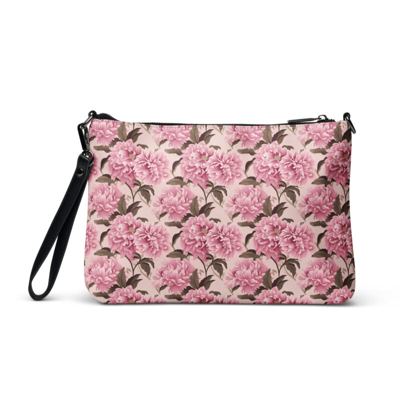 Blush Bloom Elegance – Crossbody Bag - Back View