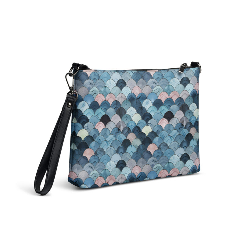 Colorful wave pattern crossbody bag