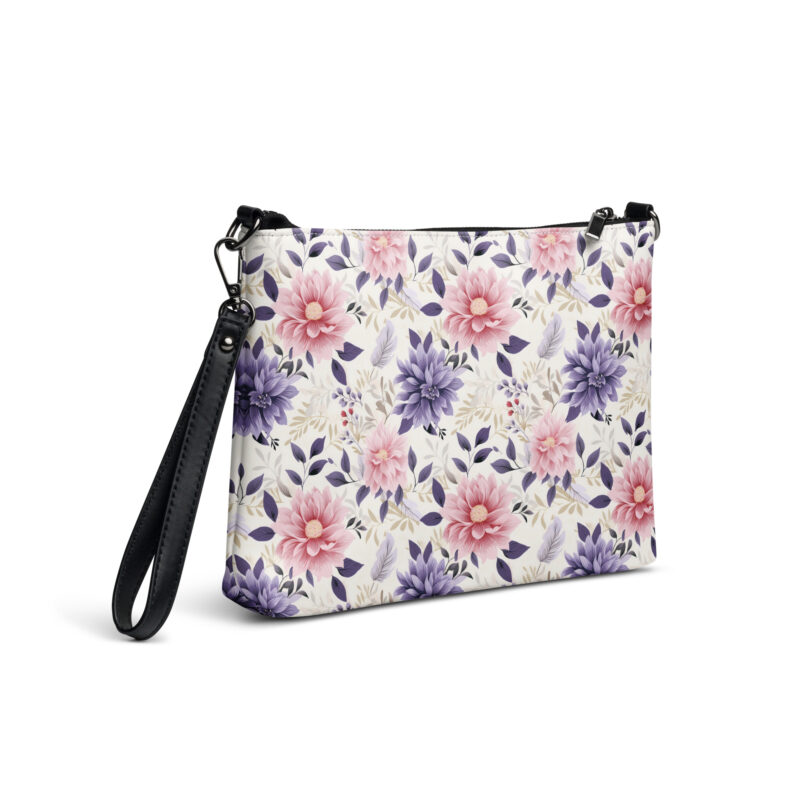 crossbody bag women. a bag with a cute floral design.
