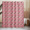 Blush Bloom Elegance Shower Curtain - Front View