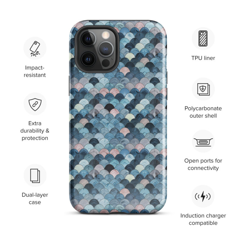 iphone-12-pro-max. iPhone cases with cute ocean pattern and features.