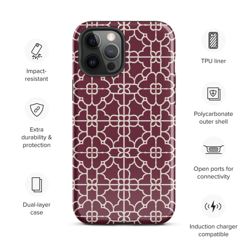iphone-12-pro-max. iPhone cases . Cute phone cases with red geometric design and features.