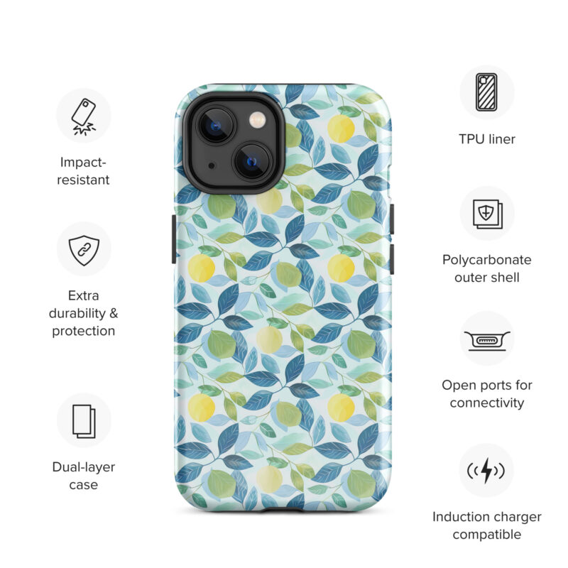 iphone-14. iPhone cases with cute lemon design and features.