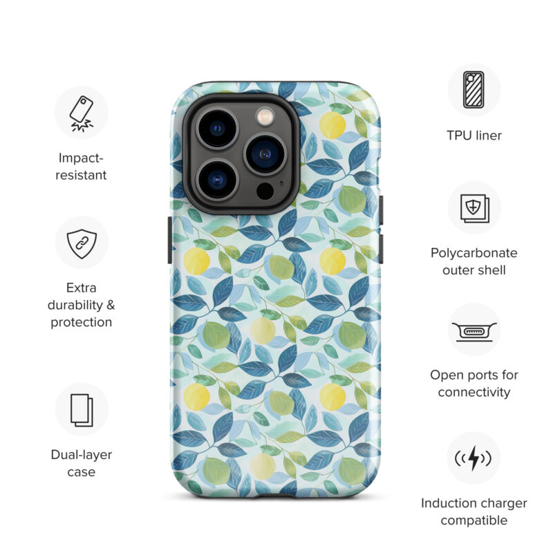 iphone-14-pro.iPhone cases with cute lemon design and features.