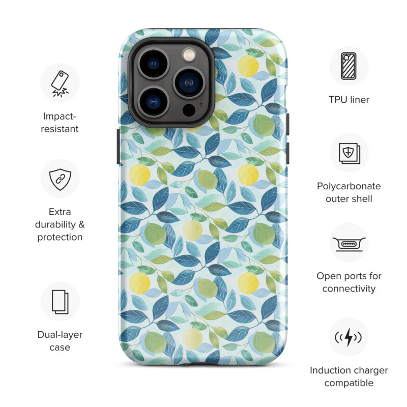 iphone-14. iPhone cases with cute lemon design and features.