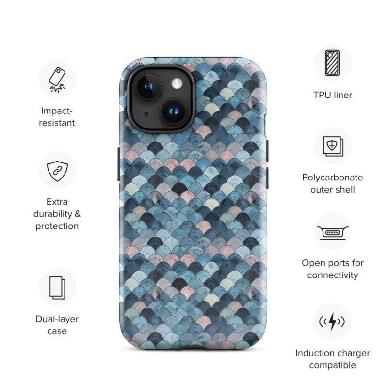 iphone-15. Cute phone cases for iPhone with ocean pattern and features.