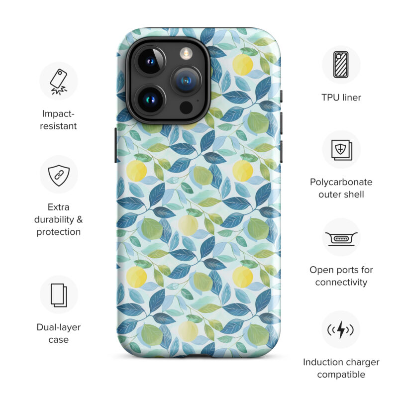 iphone-15-pro-max. iPhone cases with cute lemon design and features.