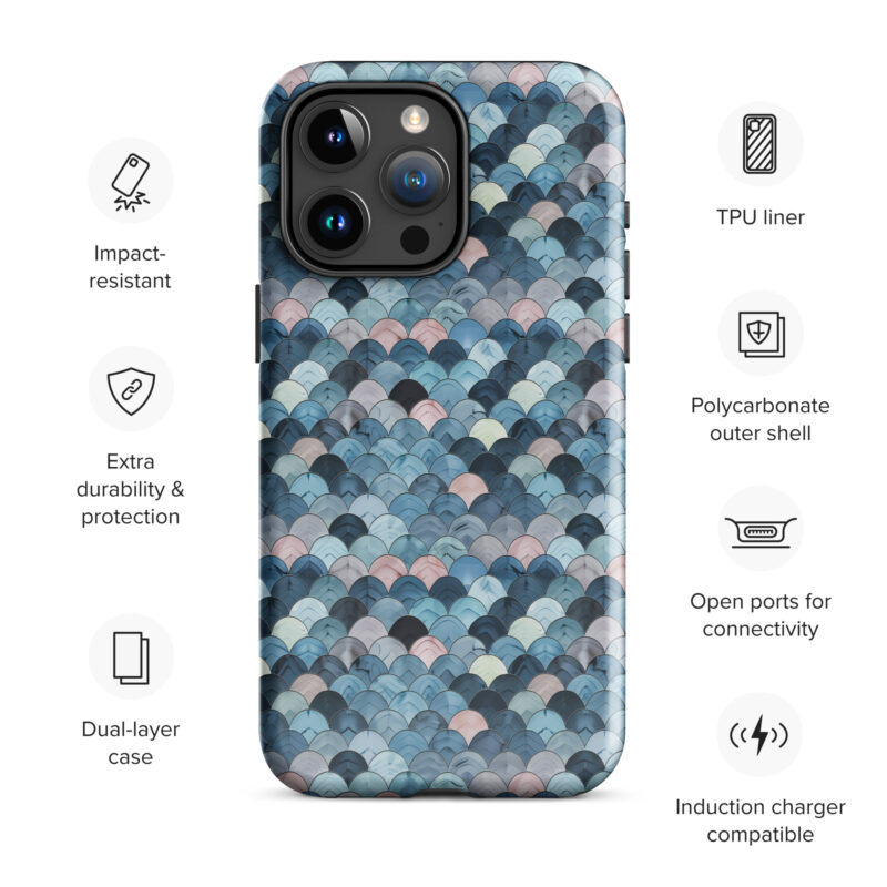 iphone-15-pro-max. iPhone cases with cute ocean pattern and features.
