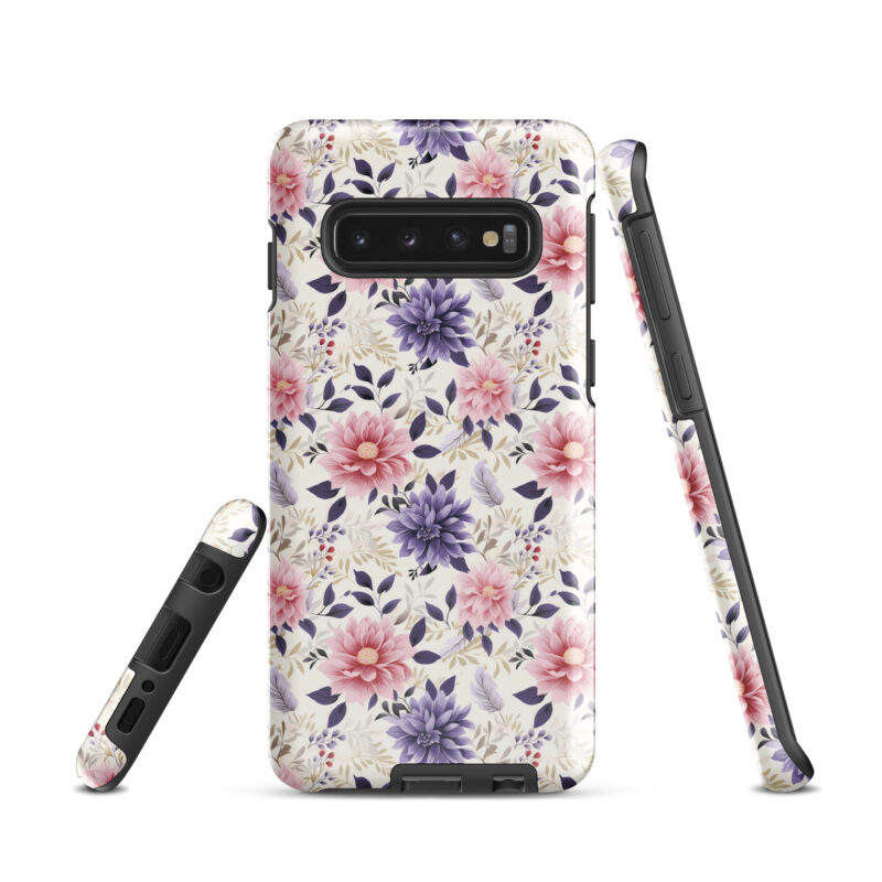 samsung-galaxy-s10. Samsung phone case with cute floral design.