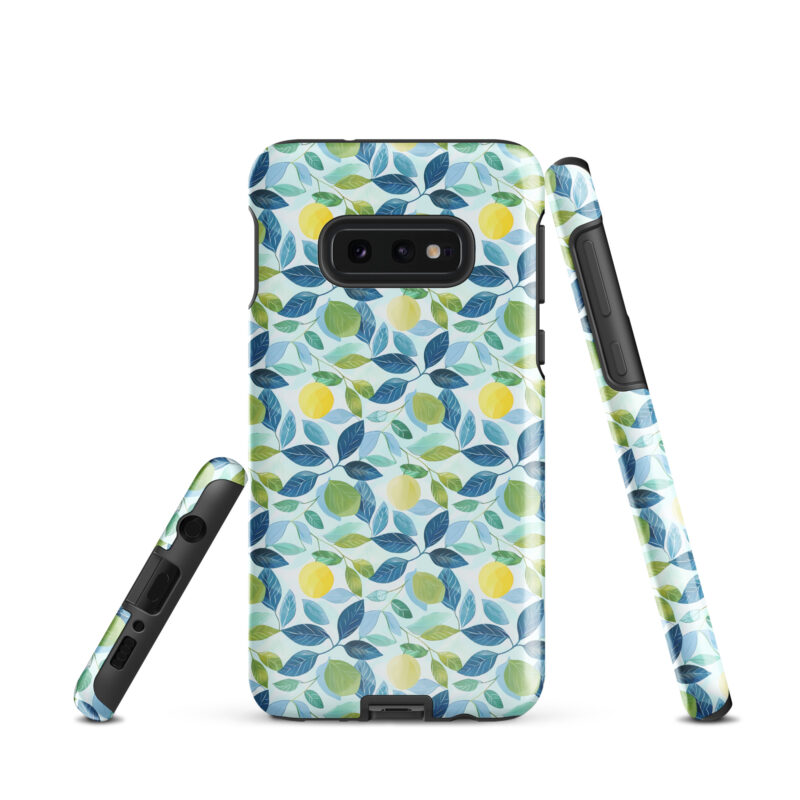 samsung-galaxy-s10e. Samsung phone case with cute lemon design.