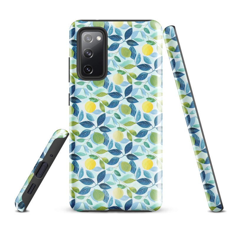 samsung-galaxy-s20-fe. Cute phone cases for Samsung phones with lemon design