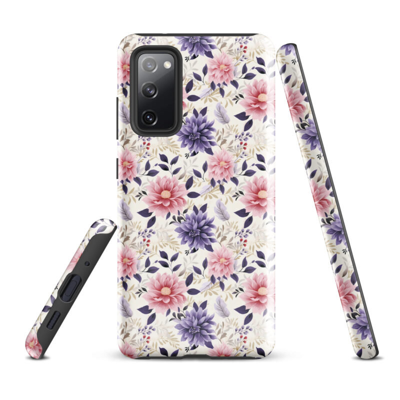 samsung-galaxy-s20-fe. Cute phone cases for Samsung phones with floral design.