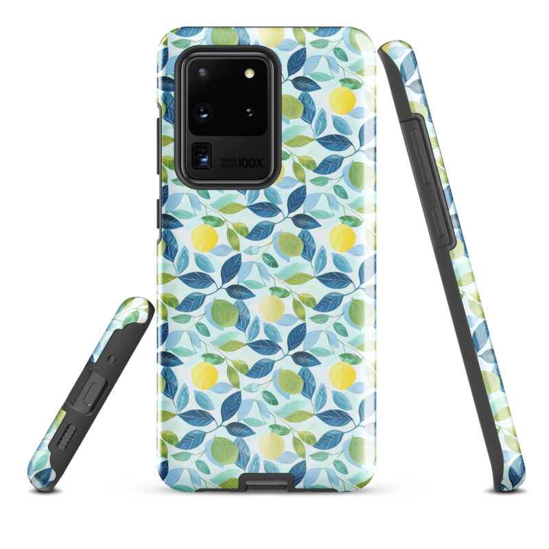 samsung-galaxy-s20-ultra. Samsung phone case with cute lemon design.