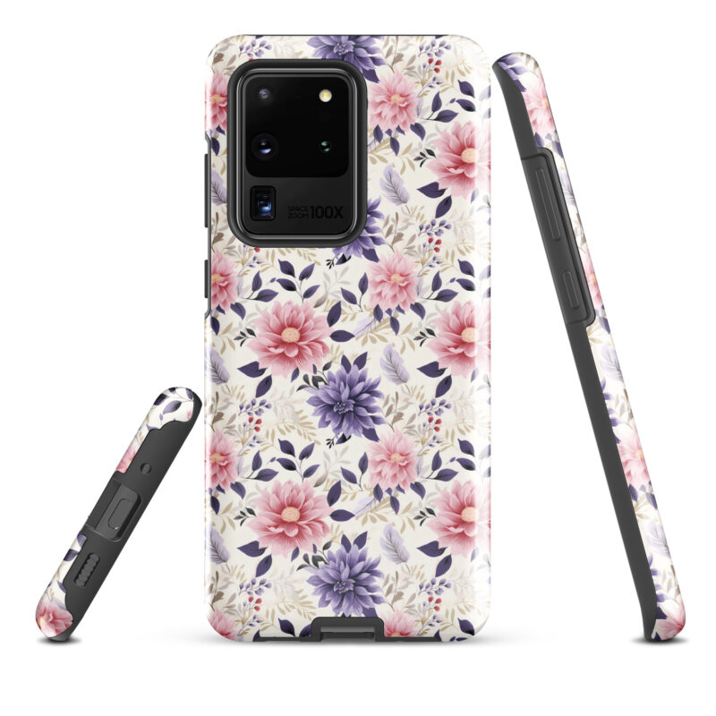 samsung-galaxy-s20-ultra. Cute phone cases for Samsung phones with floral design.