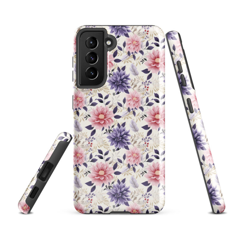samsung-galaxy-s21-fe. Samsung phone case. Cute phone cases with floral design