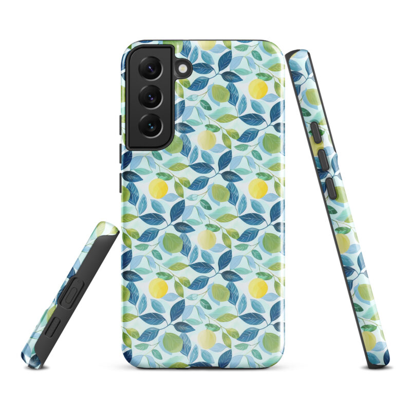 samsung-galaxy-s22-plus. Samsung phone case with cute lemon design.