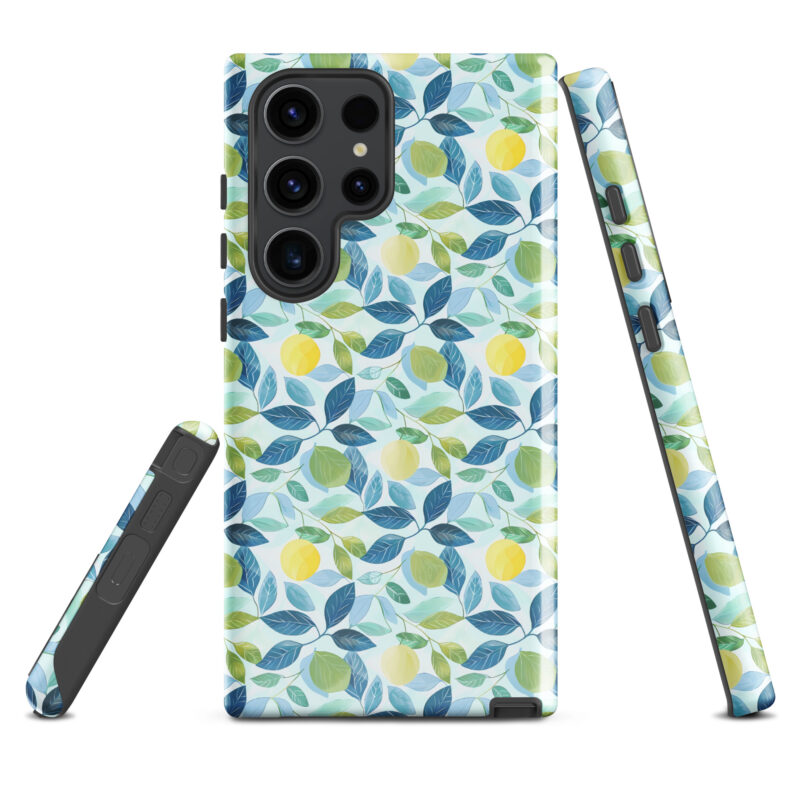 samsung-galaxy-s23-ultra. Samsung phone case with cute lemon design.