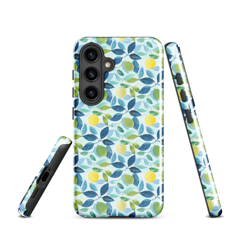 samsung-galaxy-s24. Samsung phone case with cute lemon print.