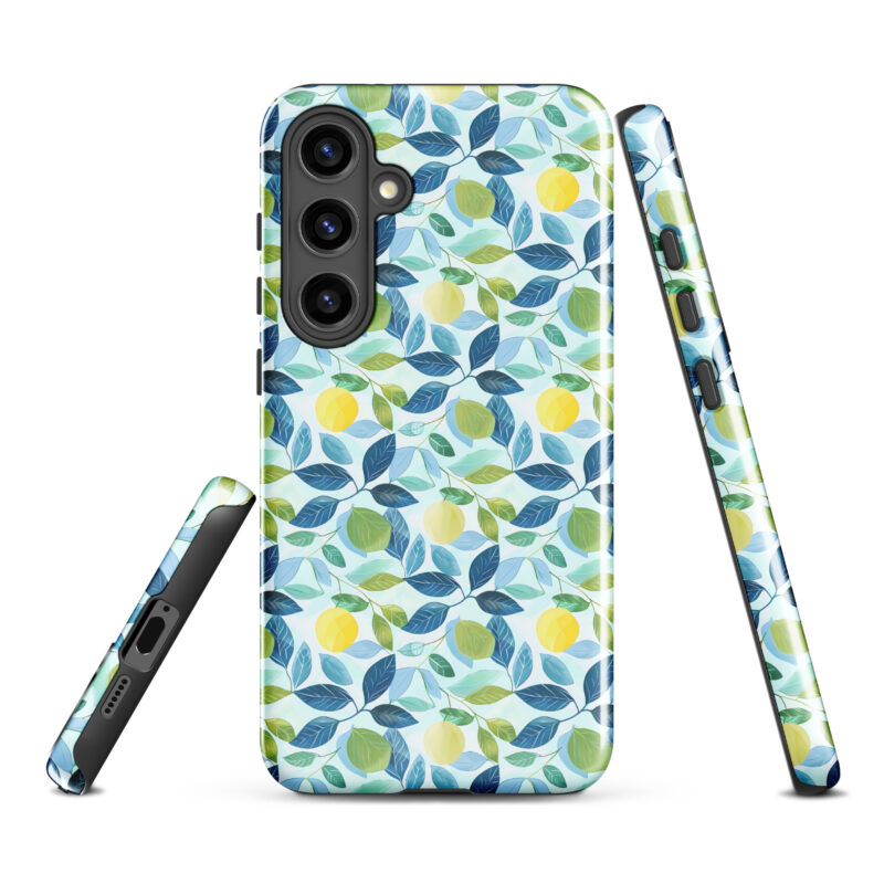 samsung-galaxy-s24-plus. Samsung phone case with cute lemon design.