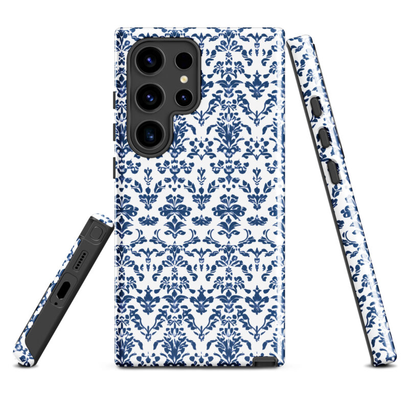 samsung-galaxy-s24-ultra. Samsung phone case .Cute phone cases with blue floral print