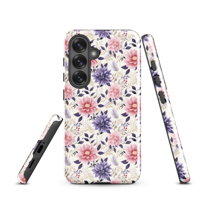 Samsung-galaxy-s25. Samsung phone case with cute floral print and features.
