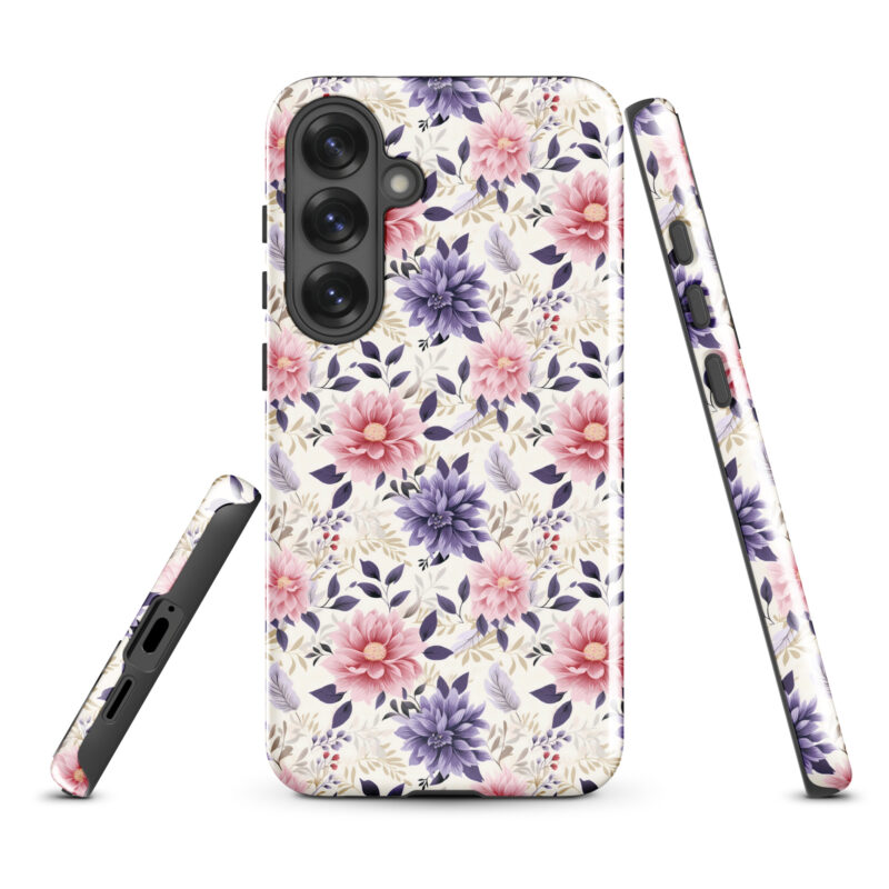 Samsung-galaxy-s25-plus. Samsung phone case with cute floral design and features.