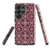 samsung-galaxy-s25-ultra. Samsung phone case with cute red geometric design