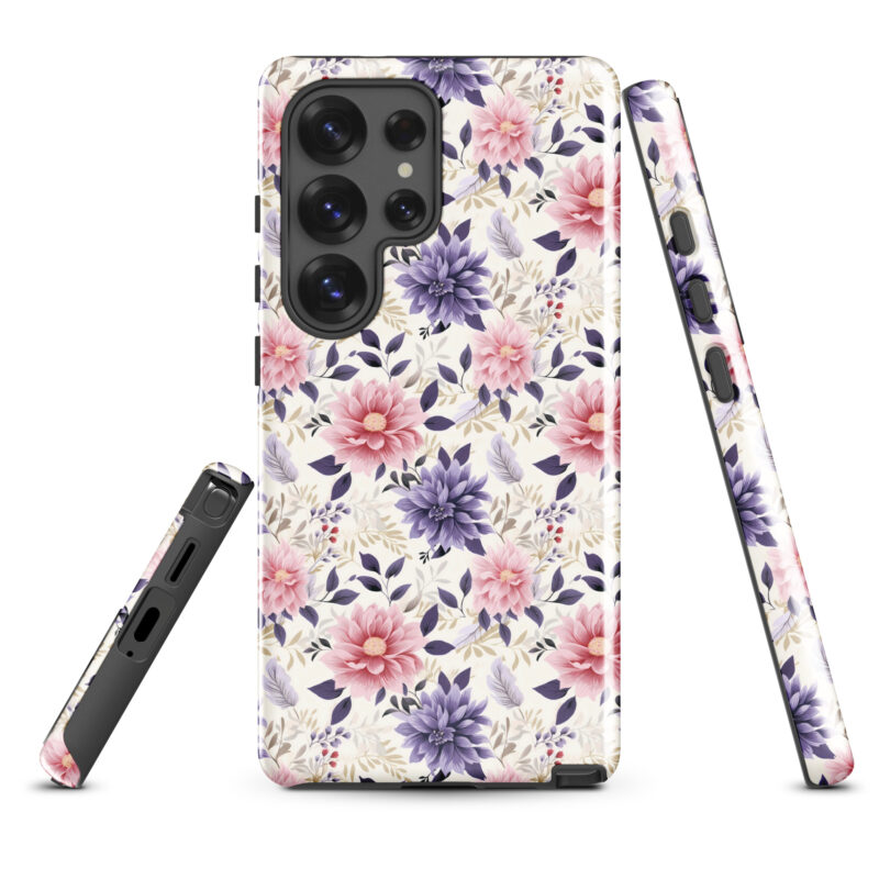 samsung-galaxy-s25-ultra. Samsung phone case with cute floral design.