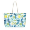 Weekender bag with a lemon design