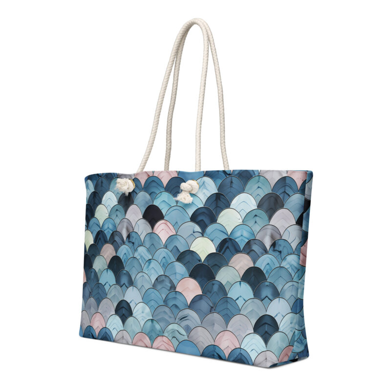 cute Weekender bag with a ocean scales design