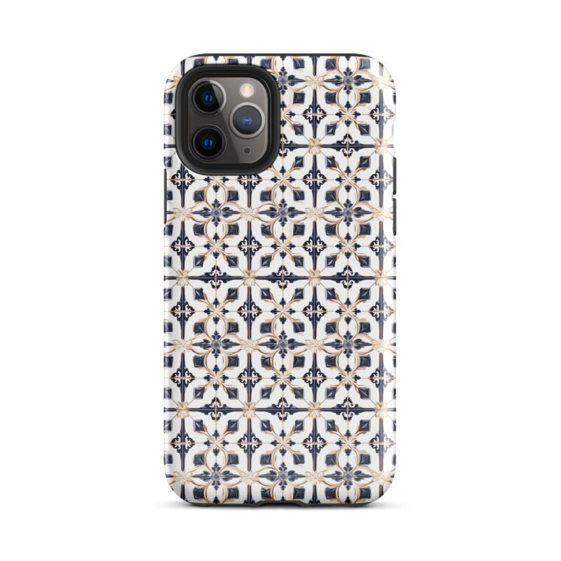 iphone-11-pro. iPhone cases with cute diamond tile pattern.