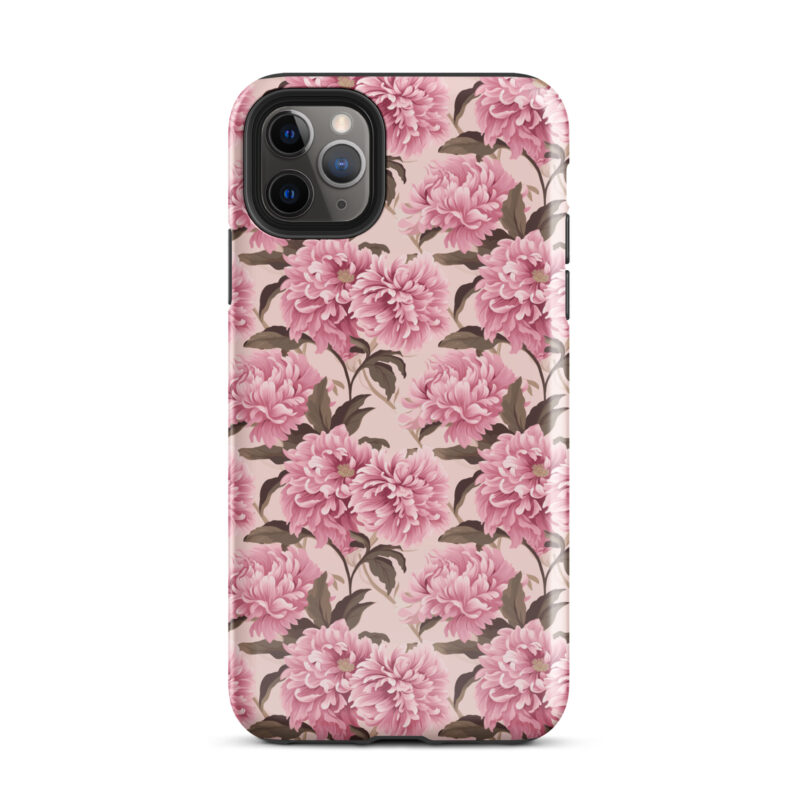 iphone-11-pro-max. iPhone cases with cute pink floral pattern