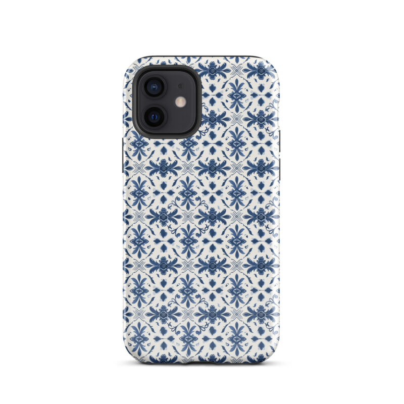 iphone-12. iPhone cases with chic azulejo design.