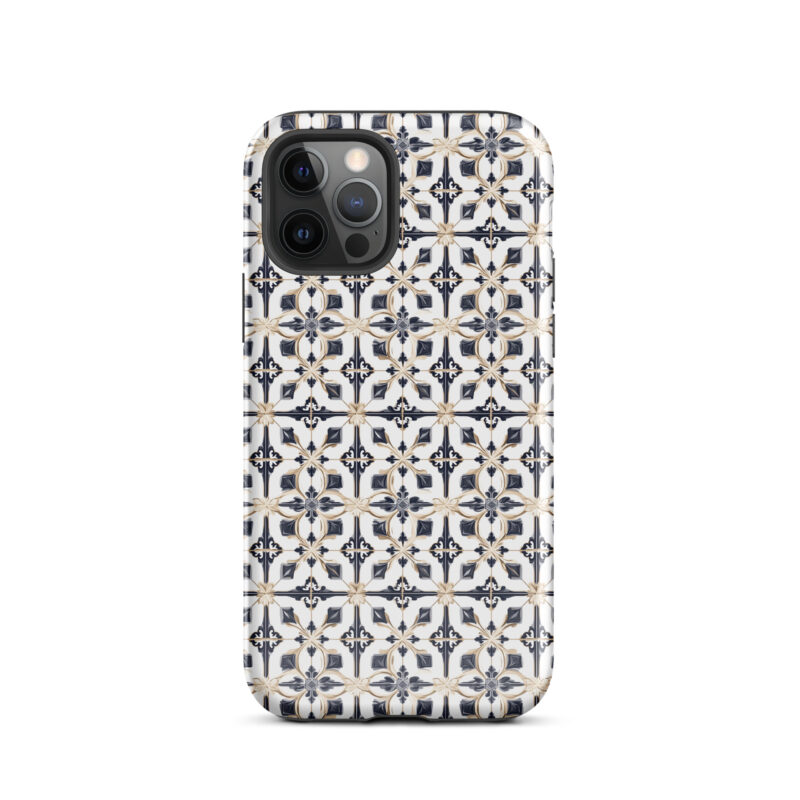 iphone-12-pro. iPhone cases with chic diamond tiles design,