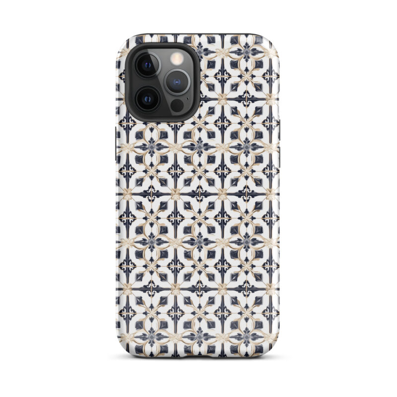 iphone-12-pro-max. iPhone cases with chic diamond tiles pattern.