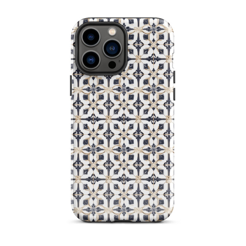 iphone-13-pro-max. iPhone cases with chic diamond tiles design.