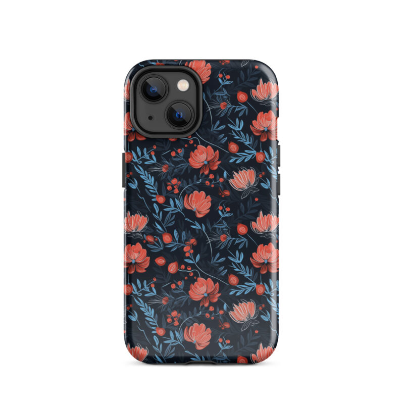 iphone-14. iPhone cases with cute floral berry design.
