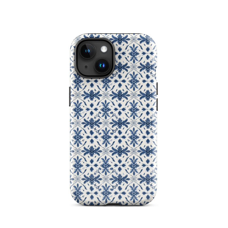 iphone-15. iPhone cases with chic azulejo pattern