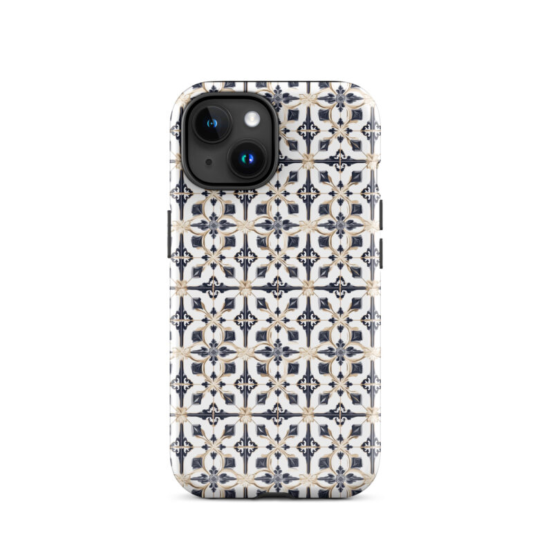 iphone-15. iPhone cases with chic diamond tile design.