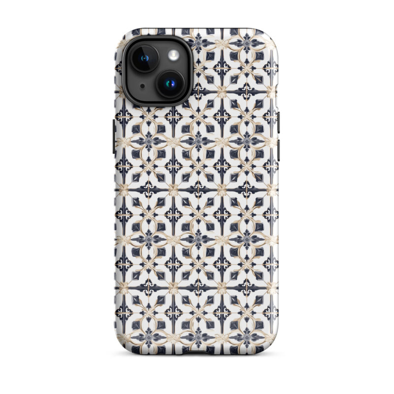 iphone-15-plus. iPhone cases with chic diamond tiles design.