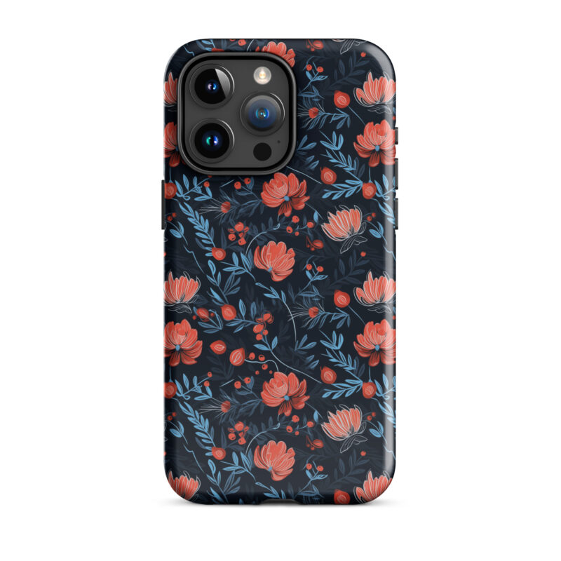 iphone-15-pro-max. iPhone cases with cute floral berry design