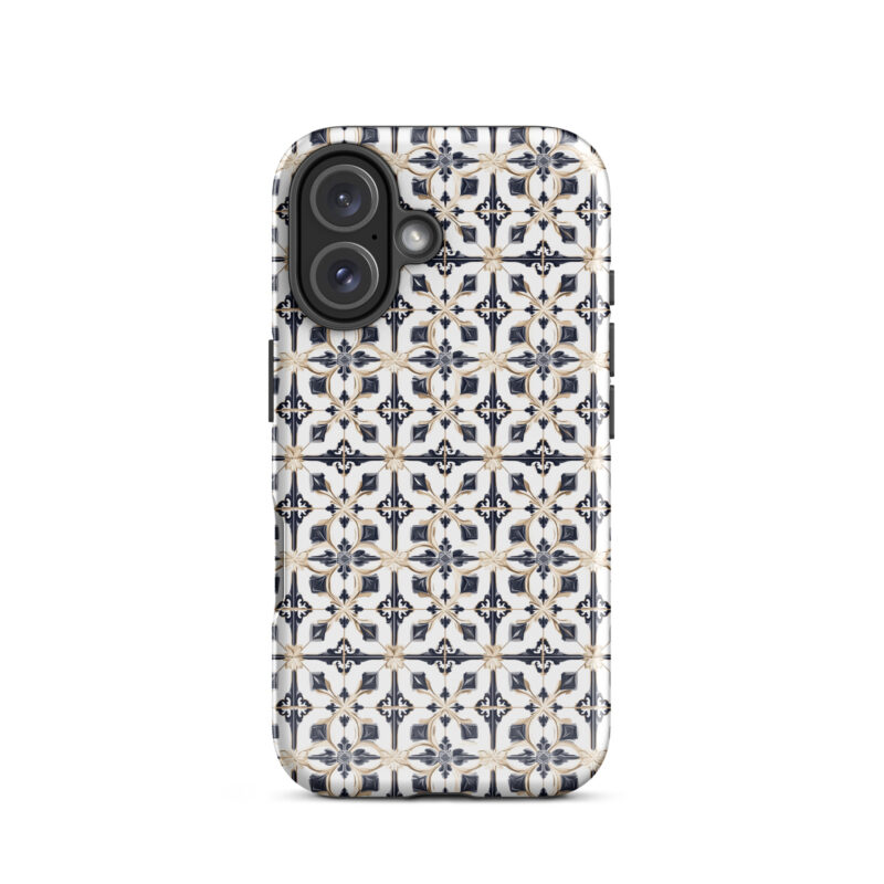 iphone-16. iPhone cases with chic diamond tiles design.