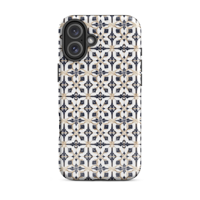 iphone-16-plus. iPhone cases with chic diamond tiles design.