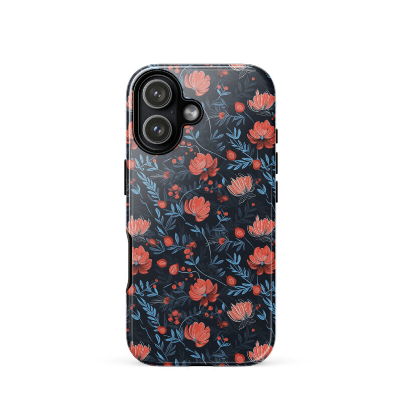iphone-17. iPhone cases with cute floral berry design.